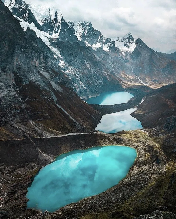 The famed 3 Lagunas Mirador in the Huayhuash